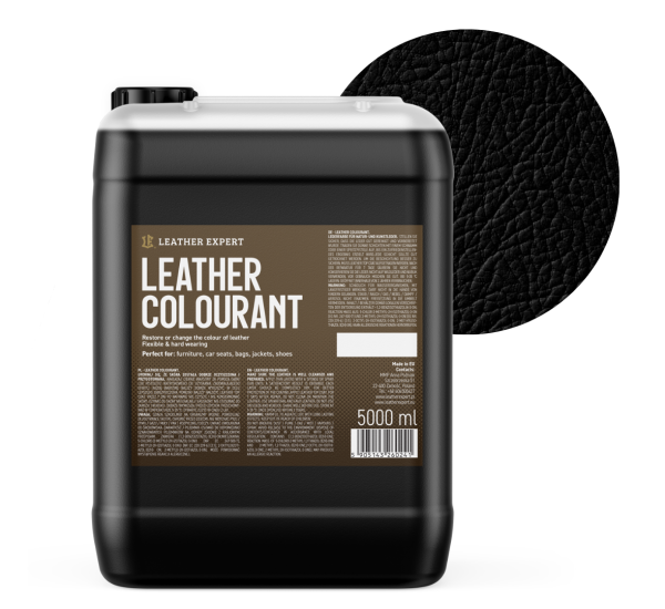 Фарба для натуральної та штучної шкіри | Leather Expert Colourant | На розлив 5 л — 001 Black