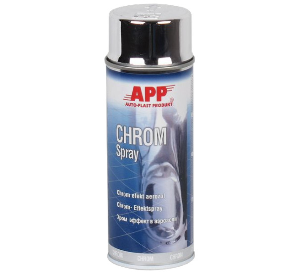 Краска с эффектом хрома | APP Chrom Spray | Аэрозоль 400 мл &mdash; Серебристый