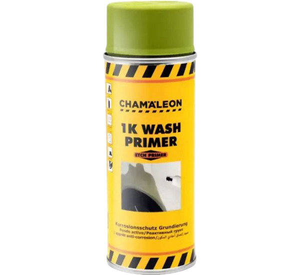 Грунт кислотный для металла | Chamaeleon 1K Wash Primer | Аэрозоль 400 мл &mdash; Оливковый