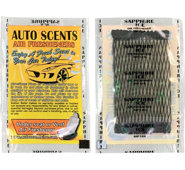 Ароматизатор в подушечке | Auto Scents Sapphire Ice | Сапфировый лёд