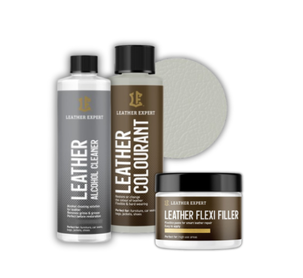 Набір для легкої реставрації шкіряного салону | Leather Expert | Комплект | 406 Light Grey