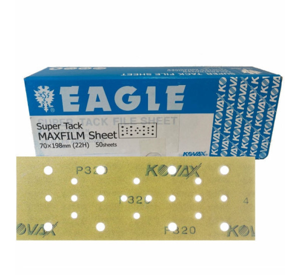 Смужка для шліфування Kovax Maxfilm ST (22 отвори), 70 х 198 мм P240