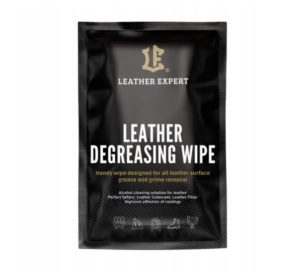 Серветка для знежирення шкіри | Leather Expert Degreasing Wipe