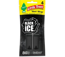 Ароматизаторы-зажимы для дефлектора | Little Trees Black Ice | 4 шт &mdash; Черный лед