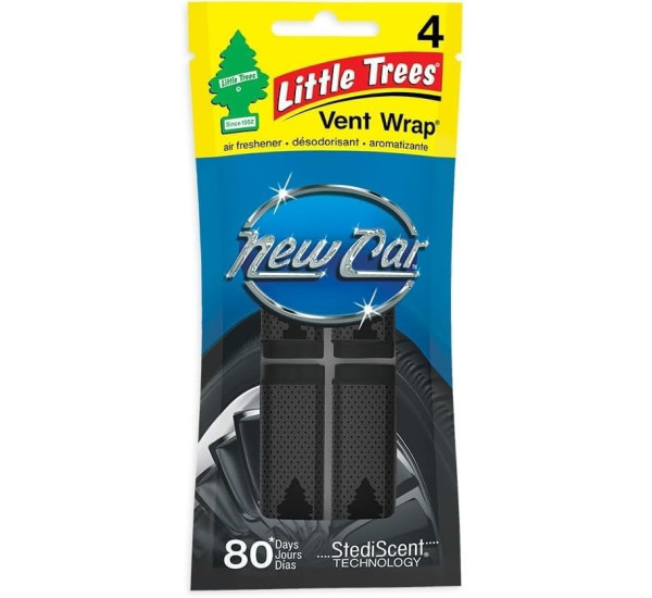Ароматизаторы-клипсы для дефлектора Little Trees New Car Scent | 4 шт — Новый автомобиль