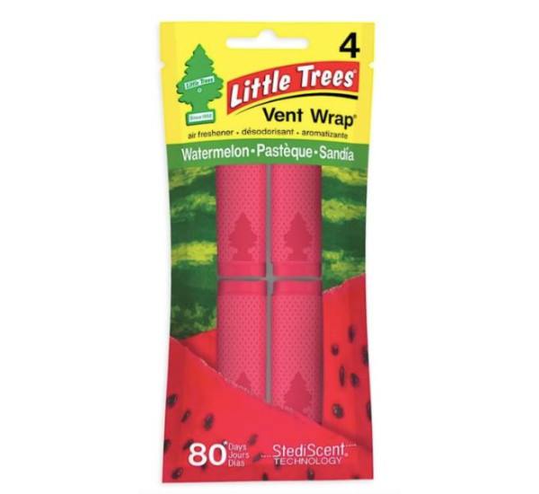 Ароматизатори-кліпси для дефлектора | Little Trees Watermelon | 4 шт — Кавун