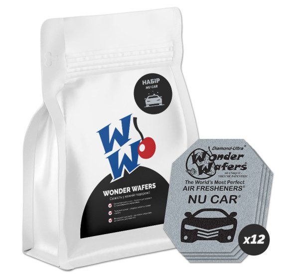 Набор ароматизаторов в пластинках | Wonder Wafers Nu Car | 12 штук