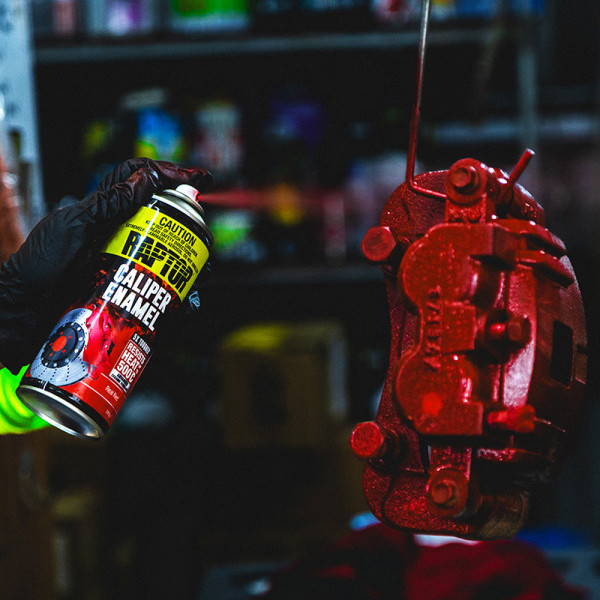 Эмаль для тормозных суппортов RAPTOR Caliper Enamel - аэрозоль 365 мл, черный полумат