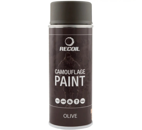 Фарба камуфляжна | Recoil Camouflage Paint | Аерозоль 400 мл — Оливковий
