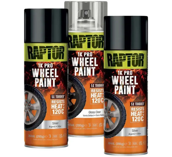 Набор для покраски дисков | RAPTOR Wheel Paint | 1,121 л — Черный полумат