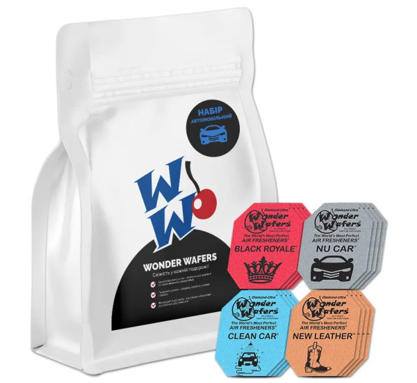 Ароматизаторы в пластинах Wonder Wafers для автомобиля | 16 шт.