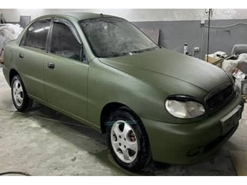 Daewoo Lanos в покритті RAPTOR у кольорі RAL 6003 (оливково-зелений)