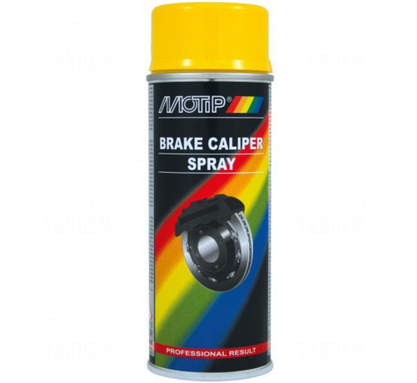 Краска для тормозных суппортов | Motip Caliper Spray | Аэрозоль 400 мл - Желтый