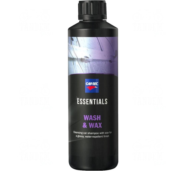 Шампунь с воском для автомобиля | Cartec Essentials Wash & Wax Shampoo | Бутылка 500 мл