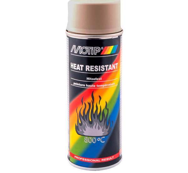 Краска огнестойкая | Motip Heat Resistant 800 &deg;C | Аэрозоль 400 мл &mdash; Бежевый