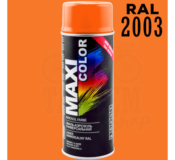 Краска универсальная | Maxi Color | Аэрозоль 400 мл &mdash; RAL 2003 Пастельный оранжевый