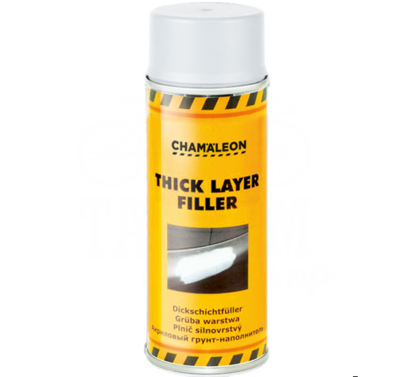 Грунт-наполнитель акриловый | Chamaeleon Thick Layer Filler | Аэрозоль 400 мл &mdash; Белый