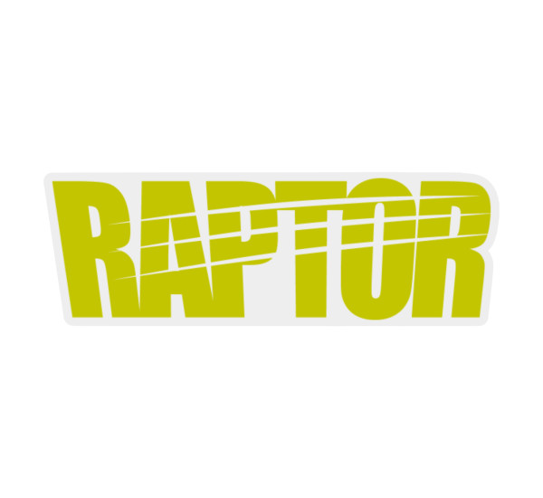 Наклейка на стекло и кузов | RAPTOR Classic | 100 x 31 мм &mdash; Зеленый