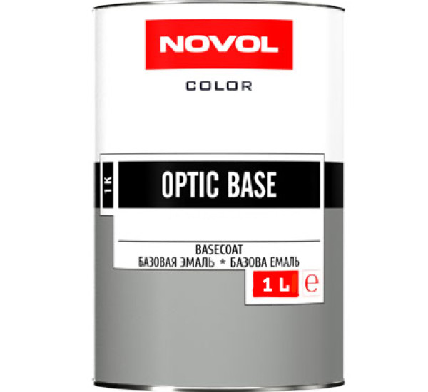 Автоэмаль базовая | Novol Optic Base | Банка 1 л &mdash; Lada 963 Зеленый