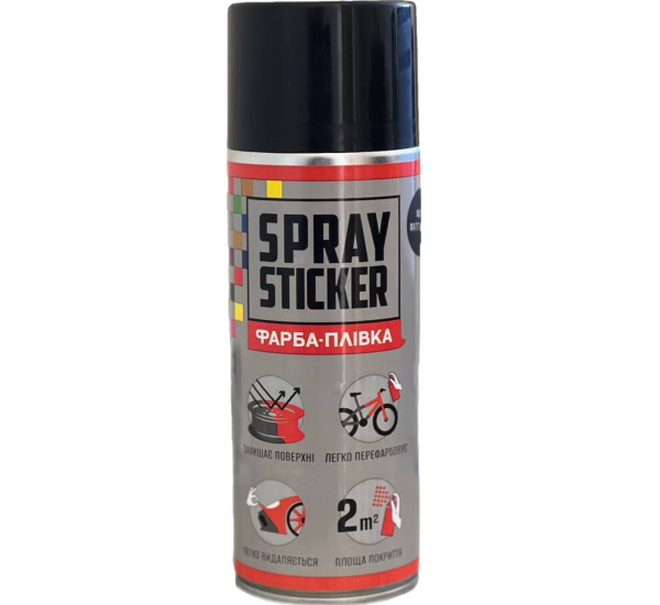 Жидкая резина | BeLife Spray Sticker | Аэрозоль 400 мл &mdash; Черный