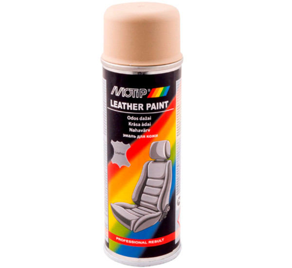 Краска для кожи | Motip Leather Paint | Аэрозоль 200 мл &mdash; Бежевый
