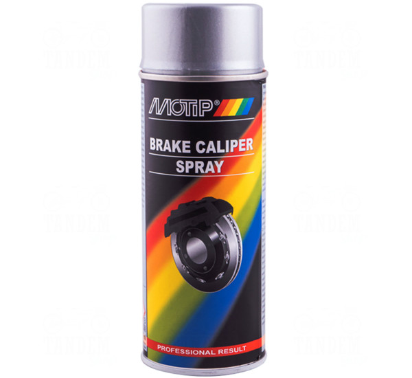 Фарба для гальмівних супортів | Motip Caliper Spray | Аерозоль 400 мл — Сріблястий