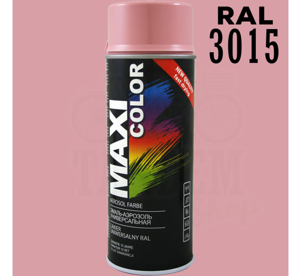 Краска универсальная | Maxi Color | Аэрозоль 400 мл &mdash; RAL 3015 Светло-розовый
