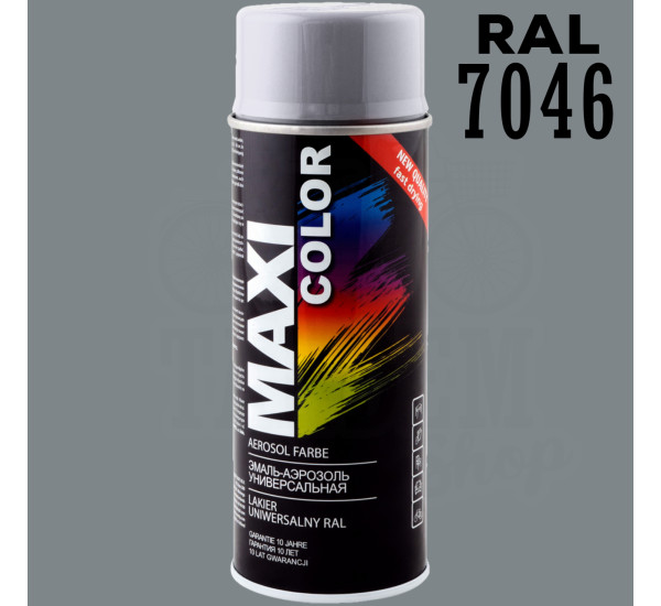 Краска универсальная | Maxi Color | Аэрозоль 400 мл &mdash; RAL 7046 Телегрей 2