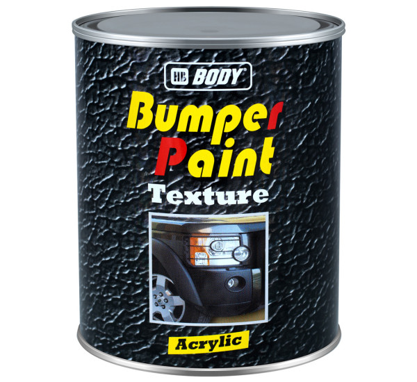 Краска для пластика структурная | BODY Bumper Paint Texture | Банка 1 л &mdash; Черный