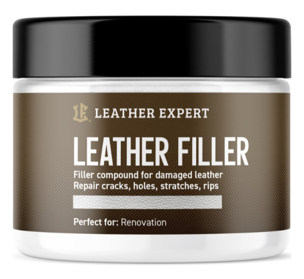 Шпаклівка для шкіри | Leather Expert Filler| Баночка 50 мл — Білий