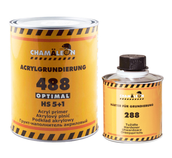 Наполнитель грунтовый акриловый | Chamaeleon 488 Optimal |  Комплект 1,2 л - Коричневый