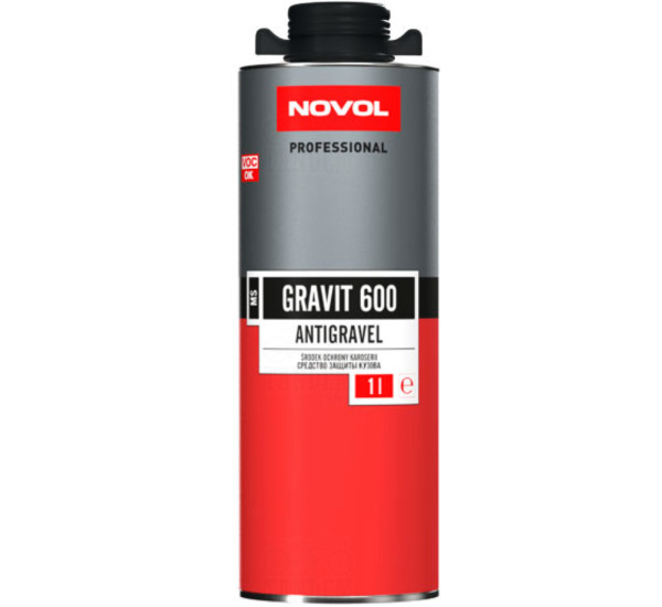 Антигравийное покрытие | Novol Gravit 600 | Под пистолет 1 л &mdash; Черный