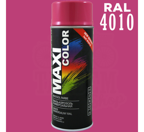 Краска универсальная | Maxi Color | Аэрозоль 400 мл &mdash; RAL 4010 Телемаджента