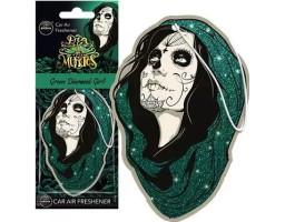 Автомобильный ароматизатор Aroma Car Dia De Los Muertos, Green Diamond Girl.
