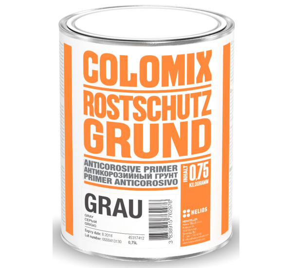 Грунт алкидный | Colomix Rostschutzgrund | Банка 750 г &mdash; Черный