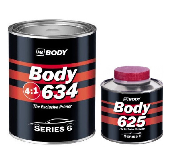 Грунт-наповнювач акриловий | BODY 634 Proline | Комплект 1 л — Білий