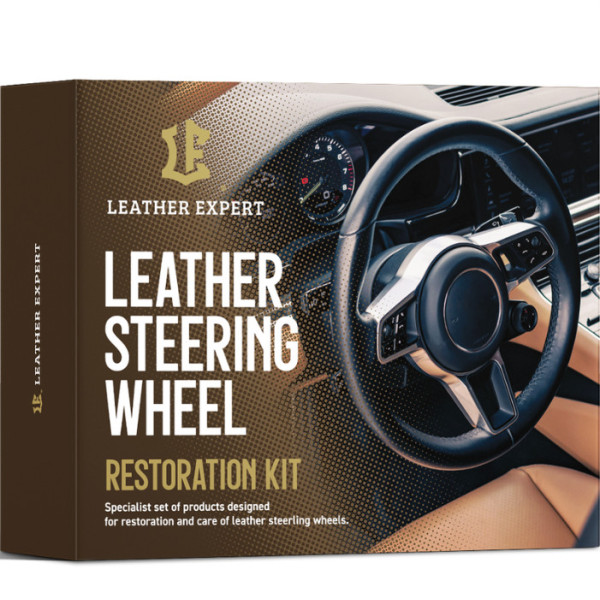 Набір для реставрації та догляду шкіри керма | Leather Expert SW Restoration Kit | Чорний