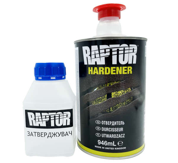 Утвердитель (активатор) для защитного покрытия | RAPTOR King of Tough | На розлив 100 мл
