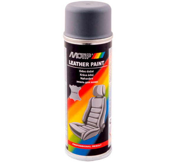 Краска для кожи | Motip Leather Paint | Аэрозоль 200 мл &mdash; Серый