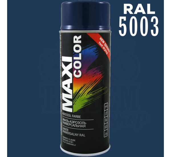 Краска универсальная | Maxi Color | Аэрозоль 400 мл &mdash; RAL 5003 Сапфирово-синий