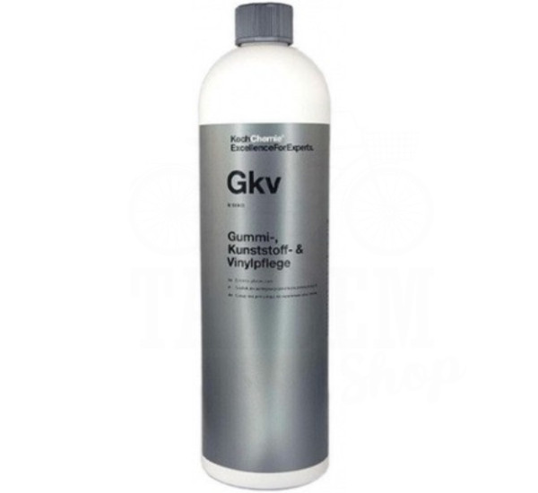 Глянцевое средство для пластика, резины и винила | KochChemie Gummi-, Kunststoff- &amp; Vinylpflege (Gkv) | Бутылка 1 л