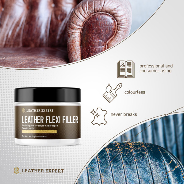 Жидкая кожа | Leather Expert Flexi Filler | Банка 25 мл