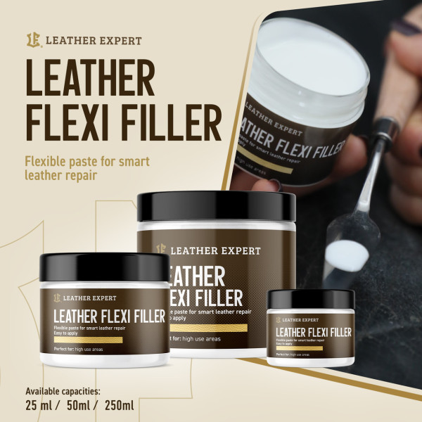 Жидкая кожа | Leather Expert Flexi Filler | Банка 25 мл