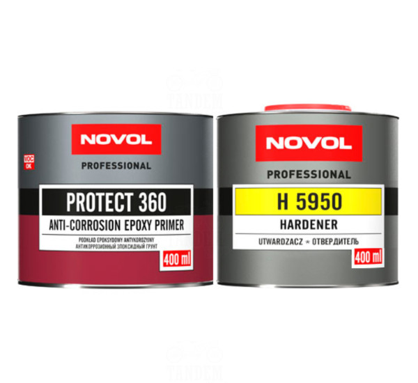 Грунт эпоксидный | Novol Protect 360 | Комплект 800 мл &mdash; Серый