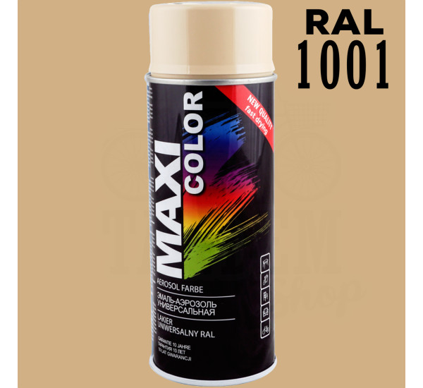 Краска универсальная | Maxi Color | Аэрозоль 400 мл - RAL 1001 Бежевый