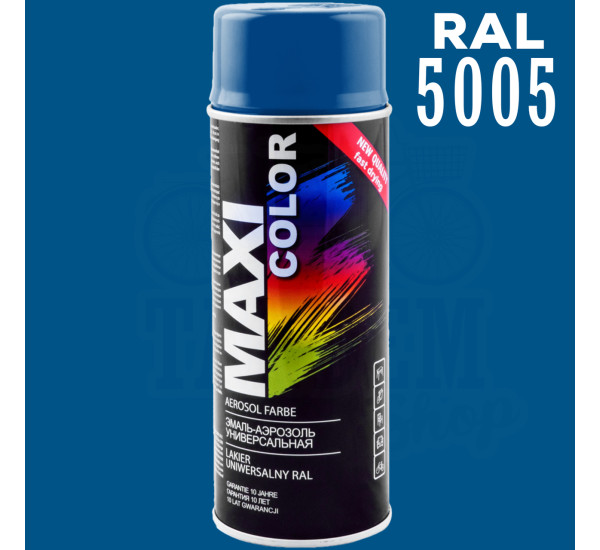 Краска универсальная | Maxi Color | Аэрозоль 400 мл &mdash; RAL 5005 Сигнальный синий