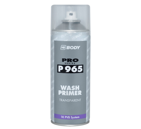 Грунт кислотный для металла | BODY P965 Wash Primer | Аэрозоль 400 мл &mdash; Прозрачный