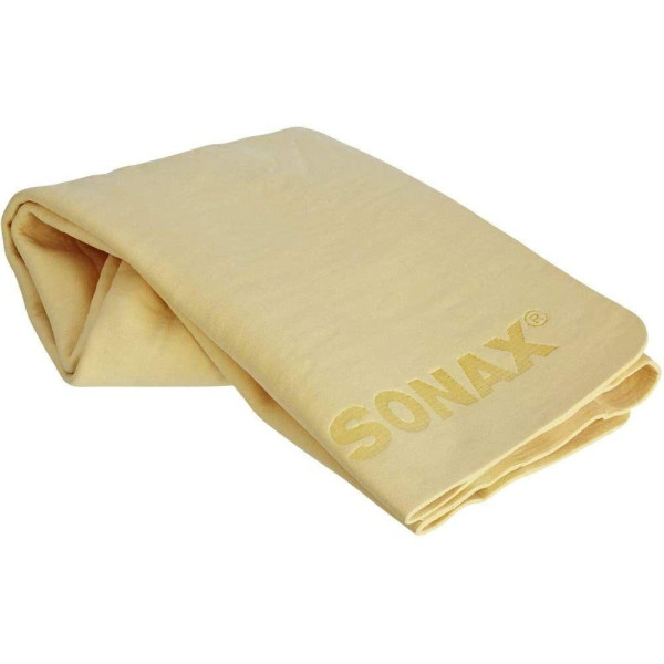 Салфетка из синтетической замши в тубе | Sonax Autopflegetuch Plus | 43 x 32 см