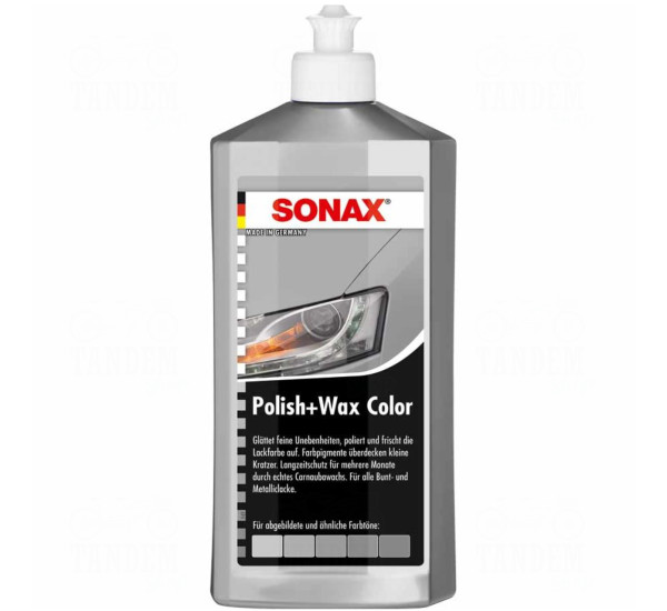 Полироль для кузова обогащающий цвет | Sonax Polish & Wax Color Nano Pro | Бутылка 250 мл &mdash; Серебристый