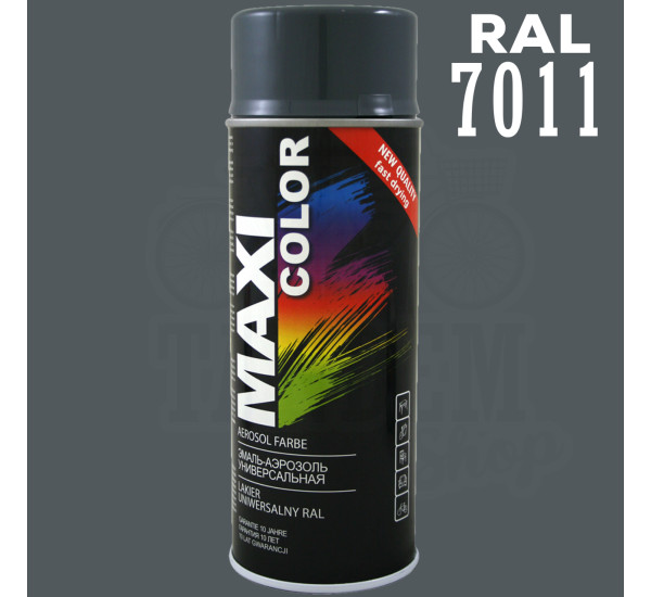 Краска универсальная | Maxi Color | Аэрозоль 400 мл &mdash; RAL 7011 Железно-серый